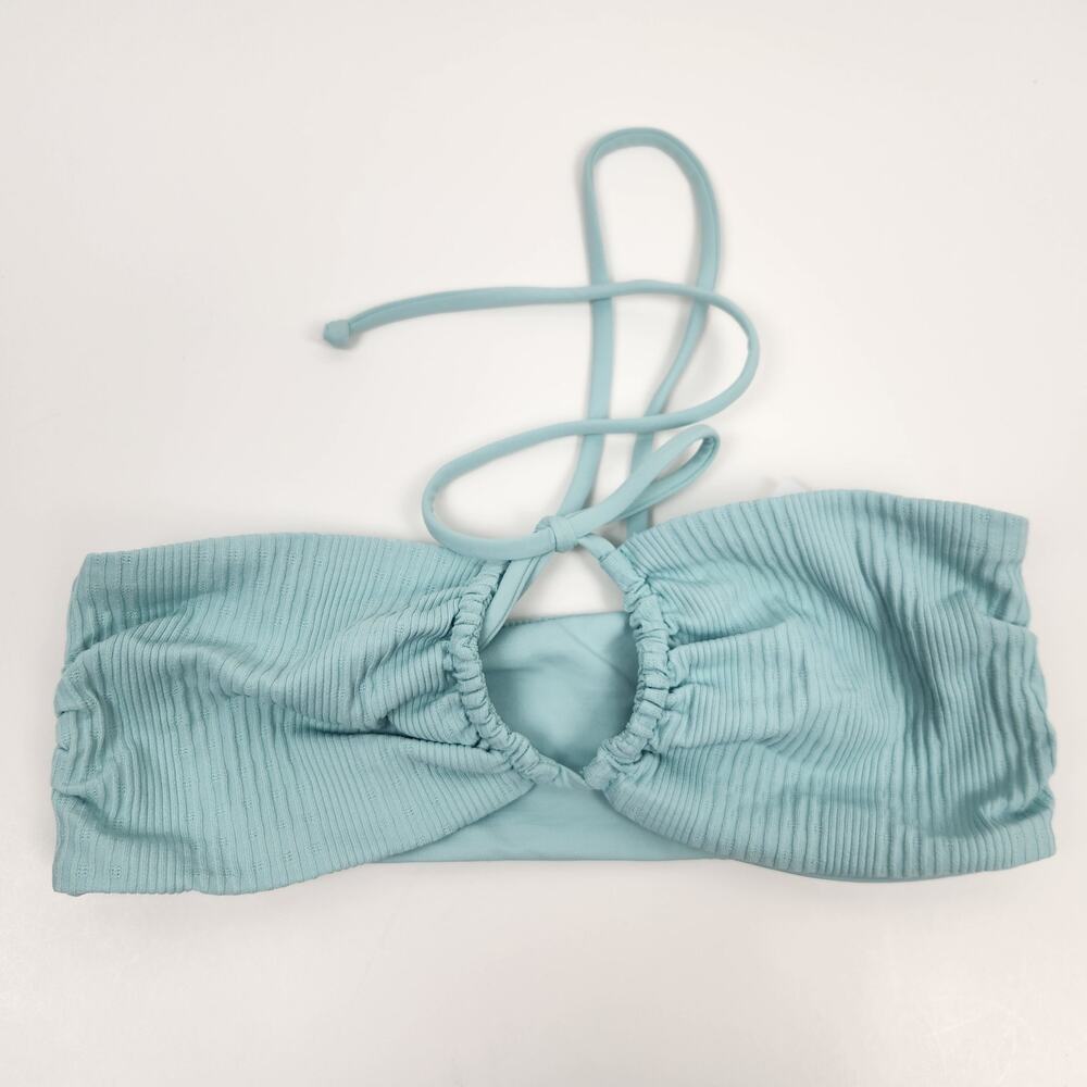 L*Space Dawn Convertible Bikini Top in Pool Green/Blue Size Small NWT